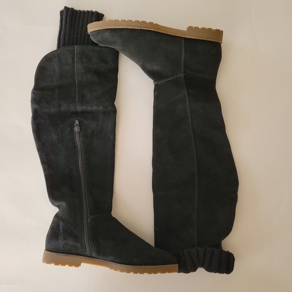 Corso Como Radar Suede Leather Upper Over-The-Knee Flat Boots. Size 7M - Picture 3 of 9